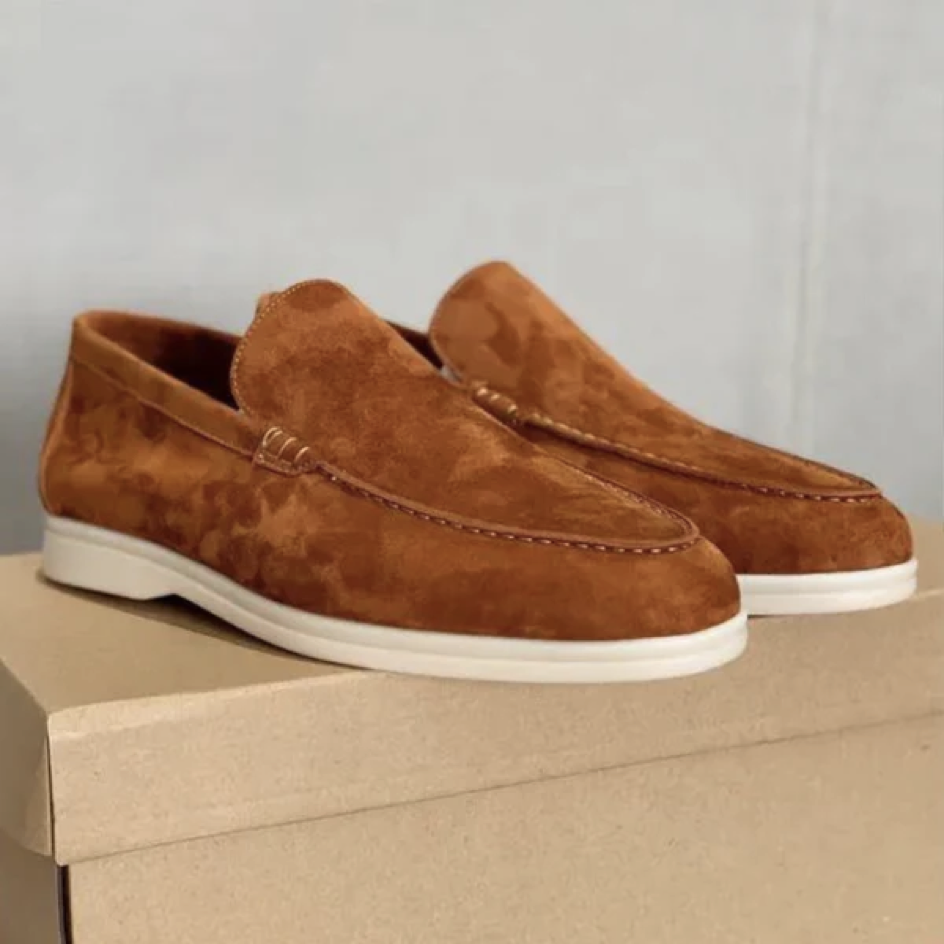 Loro | Suede Loafers